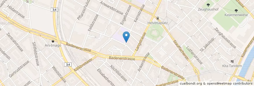 Mapa de ubicacion de Amavita Wengihof en Switzerland, Zurich, District Zurich, Zurich.