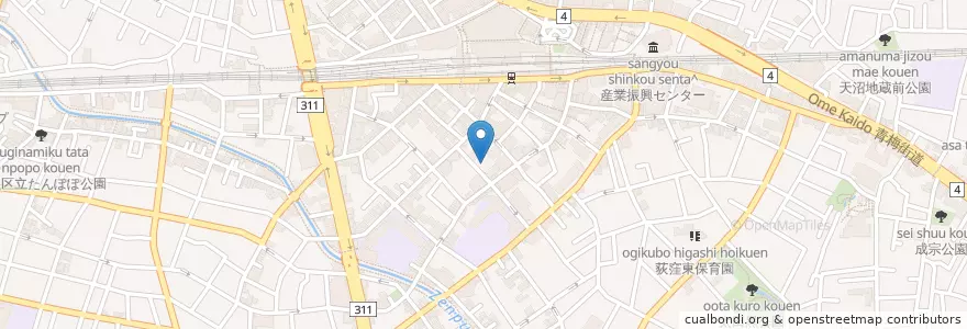 Mapa de ubicacion de 東京イエス之御霊教会 en Japan, 東京都, 杉並区.