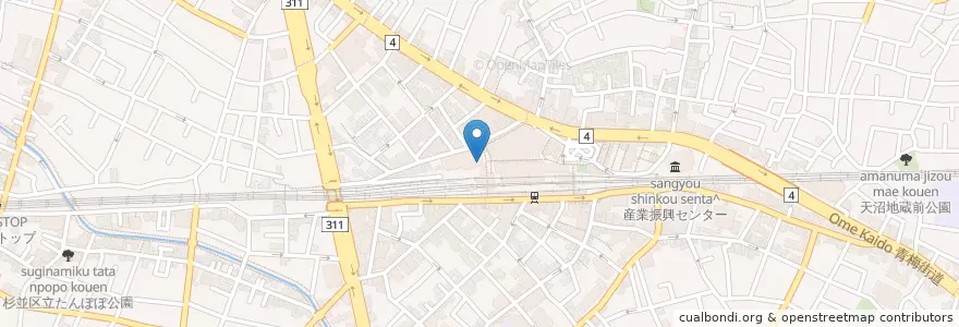 Mapa de ubicacion de マクドナルド en Japan, Tokio, 杉並区.