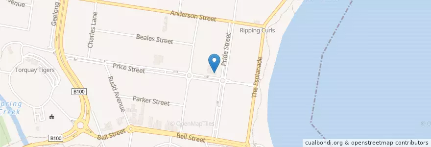 Mapa de ubicacion de St. Lukes Church en Australie, Victoria, Surf Coast Shire.