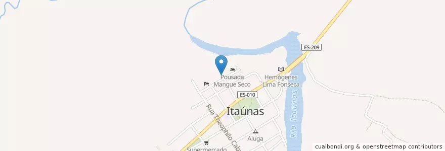 Mapa de ubicacion de Forró Buraco do Tatu en 브라질, 남동지방, 이스피리투산투, Região Geográfica Intermediária De São Mateus, Microrregião São Mateus, Conceição Da Barra.