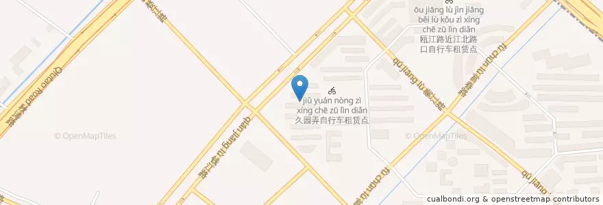 Mapa de ubicacion de 望江街道 en Cina, Zhejiang, Hangzhou, Distretto Di Shangcheng, 望江街道.