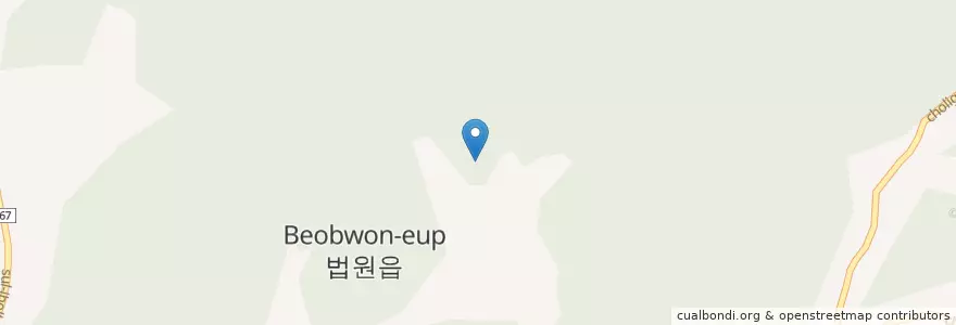 Mapa de ubicacion de 법원읍 en Coreia Do Sul, Gyeonggi, 파주시, 법원읍.