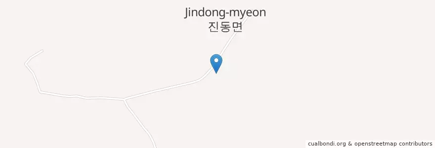 Mapa de ubicacion de 진동면 en 대한민국, 경기도, 파주시, 진동면.