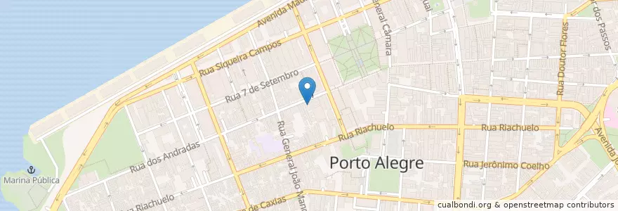 Mapa de ubicacion de São João en Бразилия, Южный Регион, Риу-Гранди-Ду-Сул, Região Metropolitana De Porto Alegre, Região Geográfica Intermediária De Porto Alegre, Região Geográfica Imediata De Porto Alegre, Порту-Алегри.
