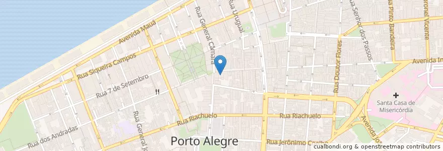 Mapa de ubicacion de Raia en Brazil, South Region, Rio Grande Do Sul, Metropolitan Region Of Porto Alegre, Região Geográfica Intermediária De Porto Alegre, Região Geográfica Imediata De Porto Alegre, Porto Alegre.
