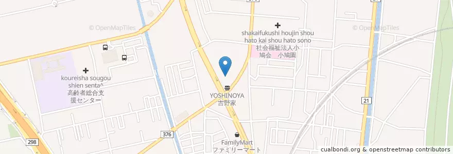 Mapa de ubicacion de 三郷市消防本部 (Misato city fire station) en Japón, Prefectura De Saitama, 三郷市.