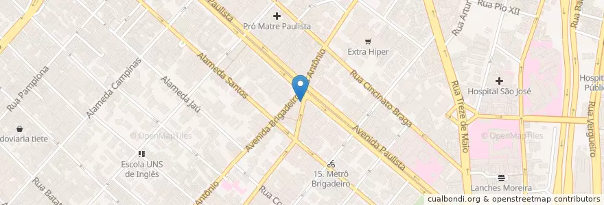 Mapa de ubicacion de Bolsão para motos en Brazil, Jihovýchodní Region, São Paulo, Região Geográfica Intermediária De São Paulo, Região Metropolitana De São Paulo, Região Imediata De São Paulo, São Paulo.