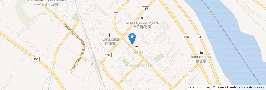 Mapa de ubicacion de Pizza-La en 日本, 千葉県, 我孫子市.