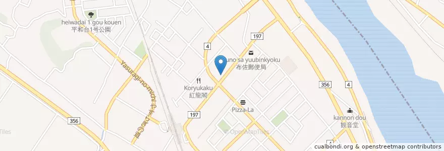 Mapa de ubicacion de 千葉銀行 en 日本, 千葉県, 我孫子市.