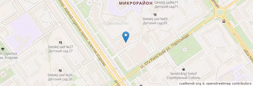 Mapa de ubicacion de ВТБ en Russland, Föderationskreis Zentralrussland, Oblast Belgorod, Старооскольский Городской Округ.