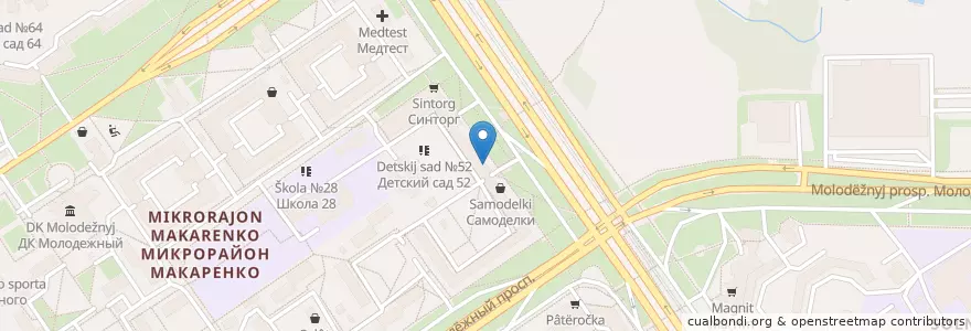 Mapa de ubicacion de Отделение связи №309516 en Russie, District Fédéral Central, Oblast De Belgorod, Старооскольский Городской Округ.