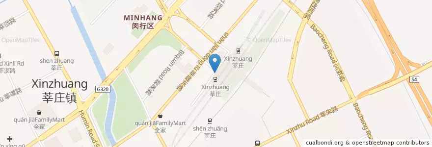 Mapa de ubicacion de TAXI en China, Shanghai, Minhang District.