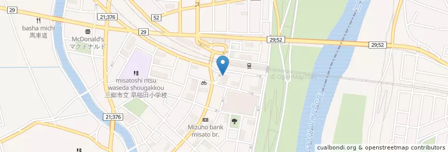 Mapa de ubicacion de ドトールコーヒーショップ en Jepun, 埼玉県, 三郷市.