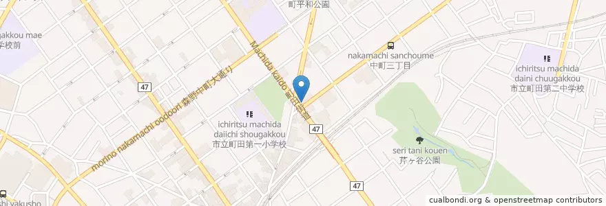 Mapa de ubicacion de あおい調剤薬局 en Japão, Tóquio, 町田市.