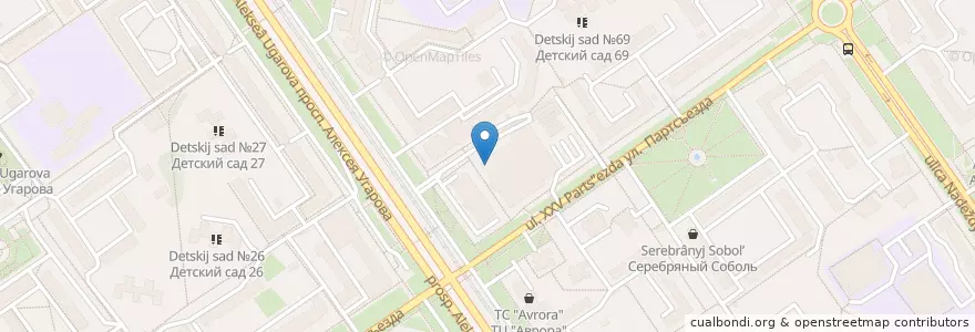 Mapa de ubicacion de Отделение связи №309502 en Rusland, Centraal Federaal District, Oblast Belgorod, Старооскольский Городской Округ.