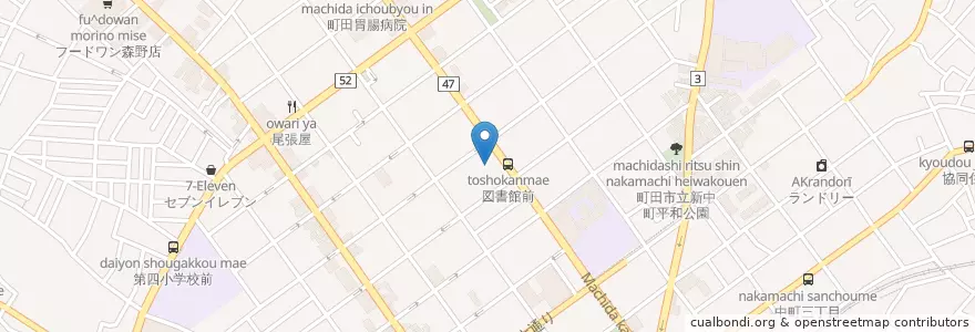 Mapa de ubicacion de 町田市すみれ会館 en Japón, Tokio, Machida.