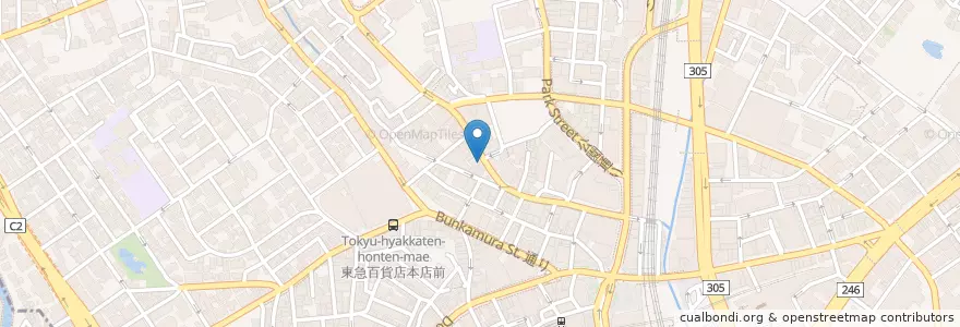 Mapa de ubicacion de すき家 en Япония, Токио, Сибуя.