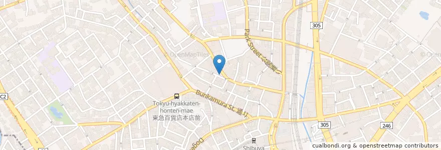Mapa de ubicacion de 宇田川町交番 en Giappone, Tokyo, Shibuya.