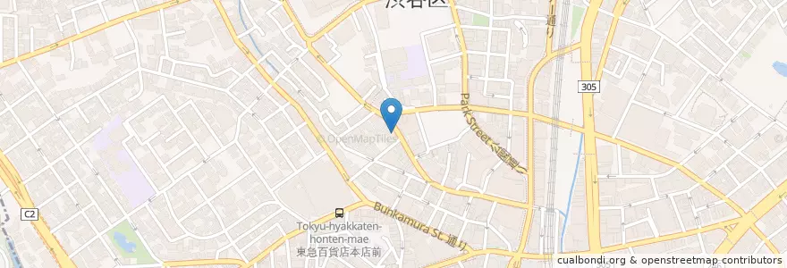 Mapa de ubicacion de ドトールコーヒーショップ en Japonya, 東京都, 渋谷区.