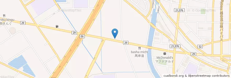 Mapa de ubicacion de がってん寿司（閉業） en 日本, 埼玉県, 三郷市.