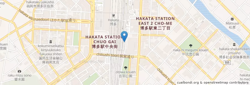 Mapa de ubicacion de Doutor en Jepun, 福岡県, 福岡市, 博多区.