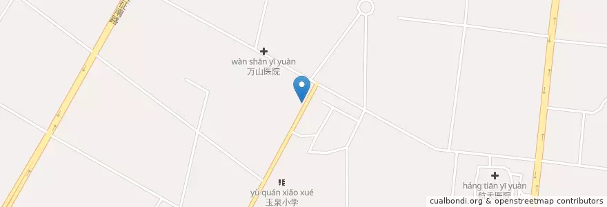 Mapa de ubicacion de Guangchang Subdistrict en China, Hubei, Xiaogan, Xiaonan District.