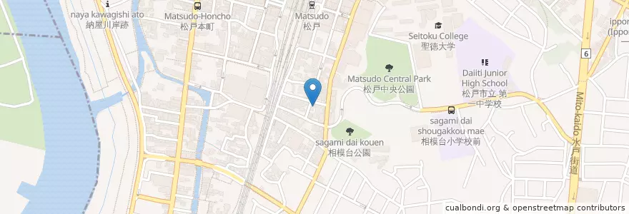 Mapa de ubicacion de ほのじ en اليابان, 千葉県, 松戸市.
