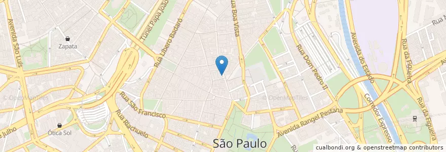 Mapa de ubicacion de Banco do Brasil (Agência 000-1) en برزیل, منطقه جنوب شرقی برزیل, سائوپائولو, Região Geográfica Intermediária De São Paulo, Região Metropolitana De São Paulo, Região Imediata De São Paulo, سائوپائولو.