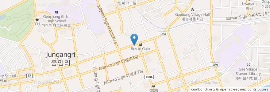 Mapa de ubicacion de Mr.락 (Mr. Rock) en كوريا الجنوبية, 경상남도, 거창군.