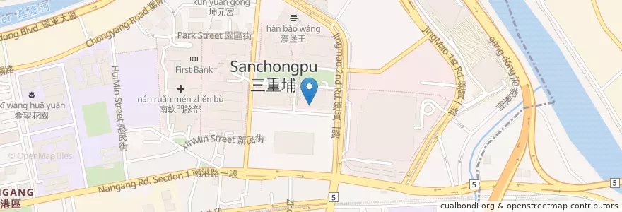 Mapa de ubicacion de 樂雅樂 en 타이완, 신베이 시, 타이베이시, 난강 구.