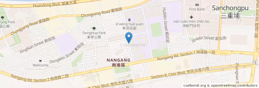 Mapa de ubicacion de 台北市南港高工 en Taiwan, 新北市, Taipei, 南港區.