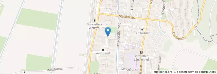 Mapa de ubicacion de Dr. med. Peter Joos en Schweiz/Suisse/Svizzera/Svizra, Zürich, Bezirk Affoltern, Bonstetten.