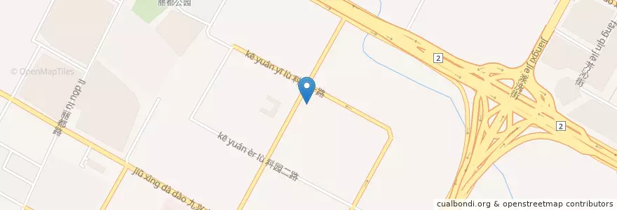 Mapa de ubicacion de 肖家河街道 en 中国, 四川省, 成都市, 武侯区 (Wuhou), 高新南区 (Hi-Tech South Zone), 肖家河街道.