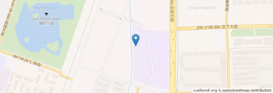 Mapa de ubicacion de Shiyang en China, Sichuan, Chengdu City, Wuhou District, Hi-Tech South Zone, Shiyang.