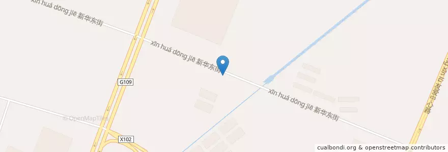 Mapa de ubicacion de 银古路街道 en China, Ningxia, 银川市, 兴庆区, 银古路街道.