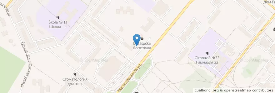 Mapa de ubicacion de Трактир en Rusia, Distrito Federal Central, Костромская Область, Костромской Район, Городской Округ Кострома.