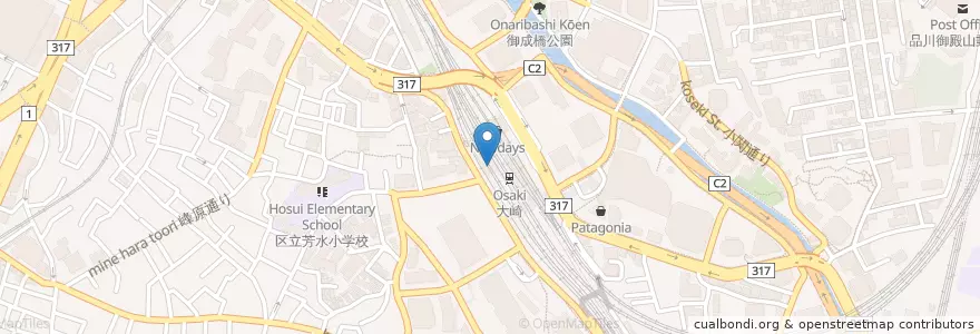Mapa de ubicacion de Soup Stock en 日本, 東京都, 品川区.