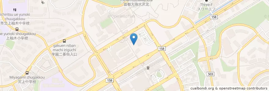 Mapa de ubicacion de アランシオ　イタリアン en Япония, Токио, Хатиодзи.