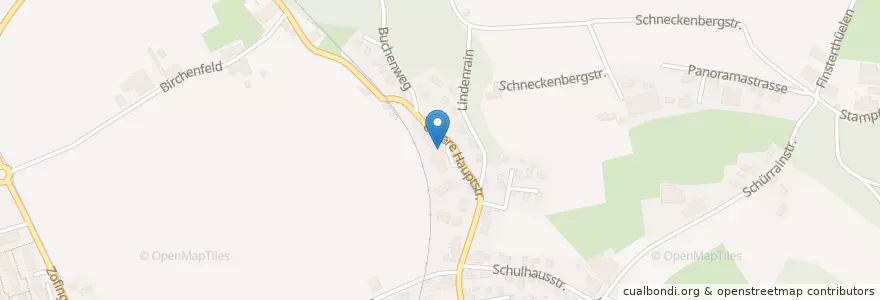 Mapa de ubicacion de Linde en Suiza, Aargau, Bezirk Zofingen, Oftringen.