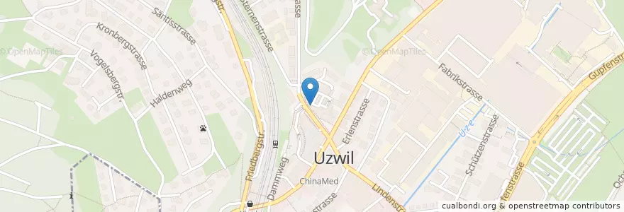 Mapa de ubicacion de Amavita Uzwil en Suisse, Saint-Gall, Wahlkreis Wil, Uzwil.