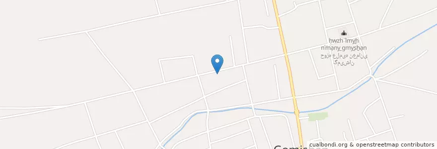 Mapa de ubicacion de گمیشان en Irão, استان گلستان, شهرستان گمیشان, بخش مرکزی شهرستان گمیشان, گمیشان.