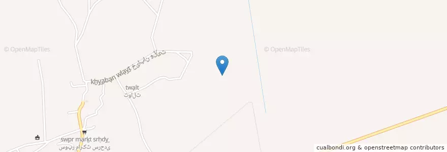 Mapa de ubicacion de حسین آباد علم خان en Iran, Kerman, شهرستان فهرج, بخش مرکزی شهرستان فهرج, حومه فهرج, حسین آباد علم خان.