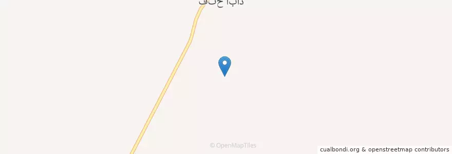 Mapa de ubicacion de فتح‌آباد en ایران, استان کرمان, شهرستان فهرج, بخش مرکزی شهرستان فهرج, دهستان برج اکرم, فتح‌آباد.