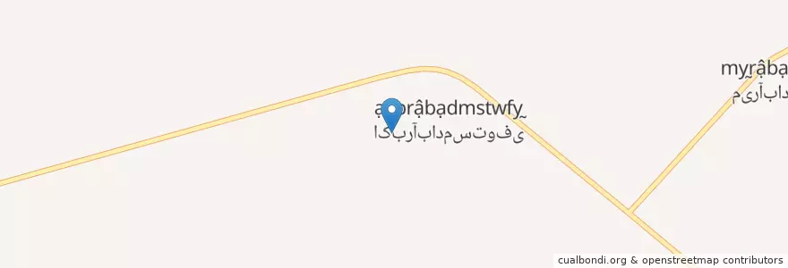 Mapa de ubicacion de اکبرآباد مستوفی en İran, Kirman Eyaleti, شهرستان فهرج, بخش مرکزی شهرستان فهرج, دهستان برج اکرم, اکبرآباد مستوفی.