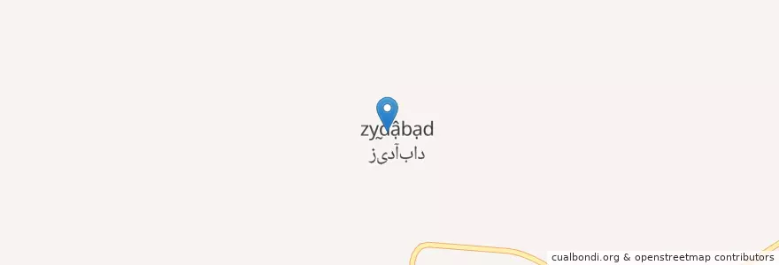 Mapa de ubicacion de زیدآباد en ایران, استان کرمان, شهرستان فهرج, بخش مرکزی شهرستان فهرج, دهستان برج اکرم, زیدآباد.