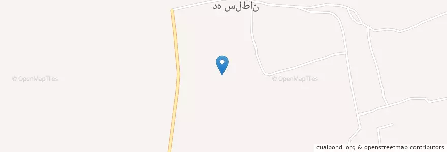 Mapa de ubicacion de Deh Soltan en Iran, Kerman Province, Fahraj County, Bakhsh-E Markazi Of Fahraj County, حومه فهرج, Deh Soltan.