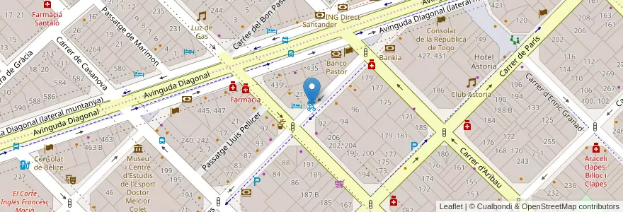 Mapa de ubicacion de 88 - Londres 101 en 西班牙, Catalunya, Barcelona, Barcelonès, Barcelona.