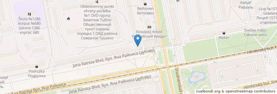 Mapa de ubicacion de Горздрав en Россия, Центральный Федеральный Округ, Москва, Северо-Западный Административный Округ.
