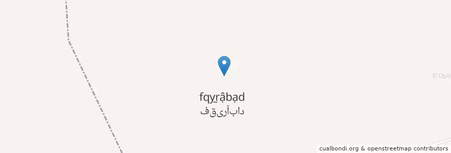 Mapa de ubicacion de فقیرآباد en Iran, Kerman, شهرستان نرماشیر, بخش روداب, دهستان مؤمن آباد, فقیرآباد.